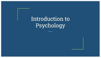 Preview of Introduction to Psychology PPT