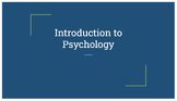 Introduction to Psychology PPT
