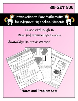 Preview of Introduction to Pure Mathematics - Lessons 1 through 16 - Bundle