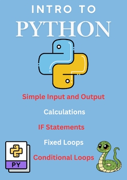 Preview of Introduction to Python - Beginner Coding Lesson Bundle