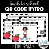 Introduction to QR Codes: Back to School Trivia Task Cards