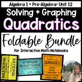 Introduction to Quadratics - Algebra 1 Foldables for Inter