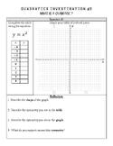 Introduction to Quadratics Investigation: Positive & Negat