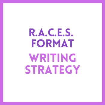 Preview of Introduction to R.A.C.E.S. Format Writing Strategy