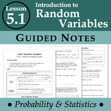 Introduction to Random Variables (ProbStat - Lesson 5.1)