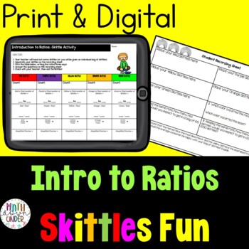 Preview of Introduction to Ratios Activity - Skittles Math