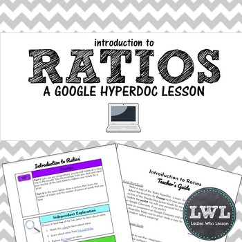 Preview of Introduction to Ratios HyperDoc - Distance Learning Ready