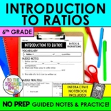 Introduction to Ratios Notes & Practice | Guided Notes | +