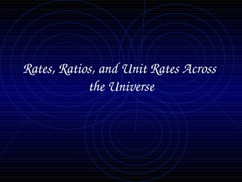 Preview of Introduction to Ratios, Rates, and Unit Rates PowerPoint