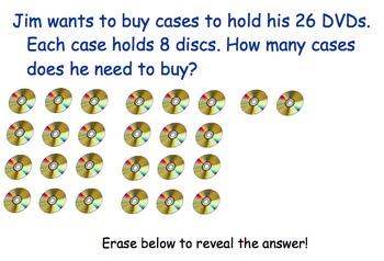 Preview of Division- remainders Smartboard