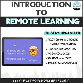 Preview of Introduction to Remote Learning: Google Slides