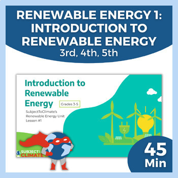 Preview of Introduction to Renewable Energy | Lesson, Worksheet, Vocab