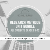 Introduction to Research Methods & Citing Sources Unit Bundle