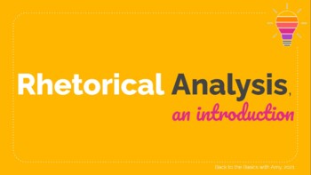 Preview of Introduction to Rhetorical Analysis