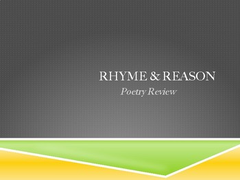 Preview of Introduction to Rhyme Scheme