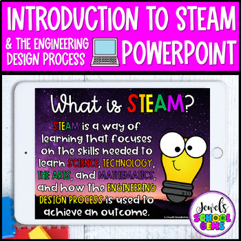Preview of Introduction to STEAM and the Engineering Design Process PowerPoint