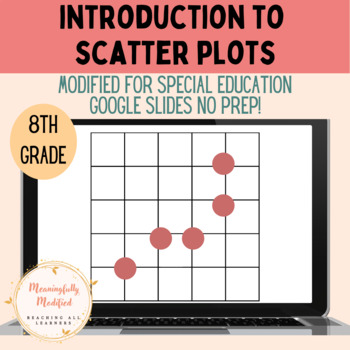 Preview of Introduction to Scatter Plots - Modified for Special Education 