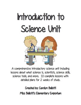 Preview of Introduction to Science Unit--Graphic Organizers, Lesson Plans, and PowerPoints