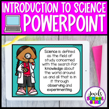 Preview of Introduction to Science and Types of Scientists PowerPoint with Word Search