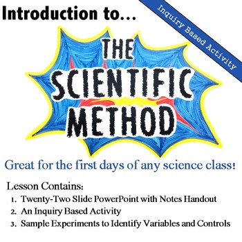 Preview of Introduction to Scientific Method: Lesson, Notes, and Inquiry Based Activity