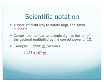 Preview of Introduction to Scientific Notation (powerpoint)
