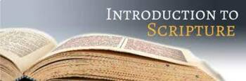 Preview of Introduction to Scripture - Vocabulary & Activity