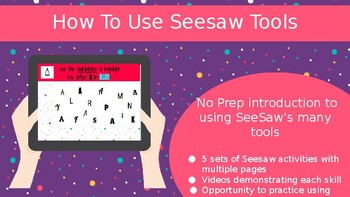 Preview of Introduction to SeeSaw: How to use the tools (Distance Learning)