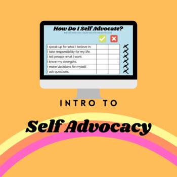 Preview of Introduction to Self Advocacy - Mini Lesson