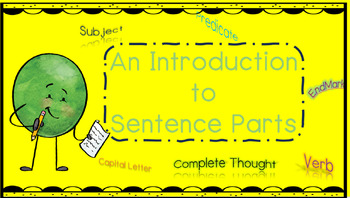 Preview of Introduction to Sentence Parts