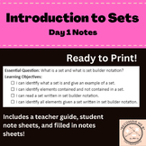 Introduction to Sets Day 1 Notes Sets Elements and Set Notation