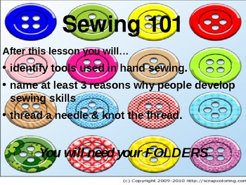 Preview of Introduction to Sewing
