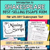 Introduction to Shakespeare Escape Room (paper + digital)