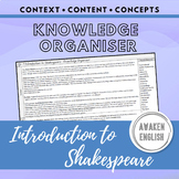 Introduction to Shakespeare: Knowledge Organiser