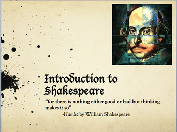 Preview of Introduction to Shakespeare Lesson Bundle
