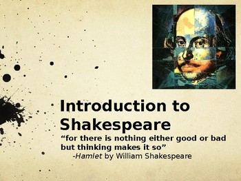 Preview of Introduction to Shakespeare Powerpoint