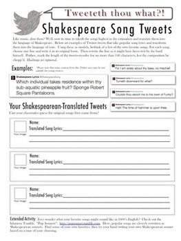 Introduction to Shakespeare’s Language: Fun Activities to Help w