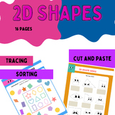 Introduction to Shapes. Shapes worksheets sort, cut and pa