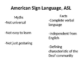 Introduction to Sign Language Club: Deaf Culture/Community