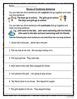 Introduction To Simple Sentences Combining Sentences And Compound Sentences