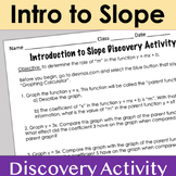 Introduction to Slope Discovery Activity