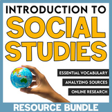 3rd Grade Social Studies Introduction to Vocabulary, Sourc