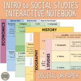 Introduction to Social Studies Interactive Notebook