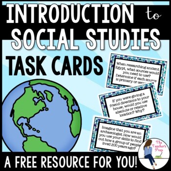 Preview of Introduction to Social Studies Task Cards FREE