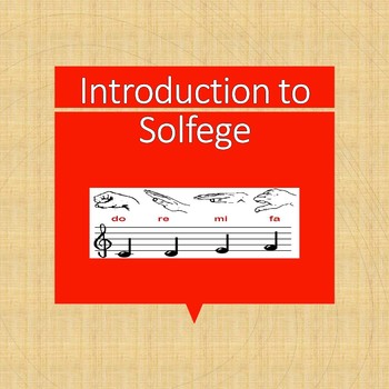 Preview of Introduction to Solfege for grades 7-12