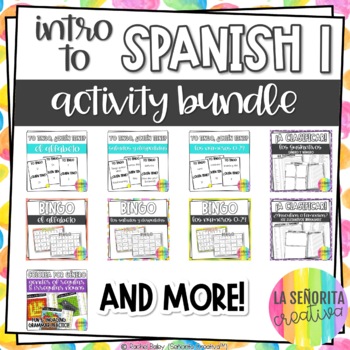 Preview of Introduction to Spanish Activity Bundle | Beginning of Spanish 1