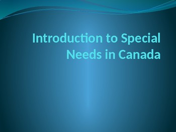 Preview of Introduction to Special Needs Education in Canada