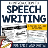 Speech Writing Lesson | Public Speaking | Printable & Digital