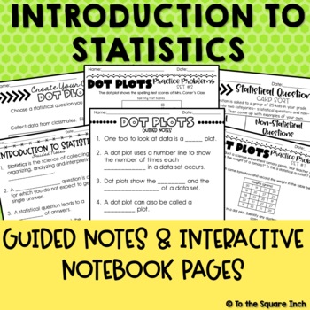 Preview of Introduction to Statistics Interactive Notebook