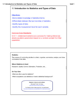 data and statistics homework 1