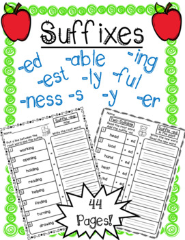 Preview of Introduction to Suffixes (-ed, -s, -er, -est, -ful, -ly, -y, -able, -ness, -ing)